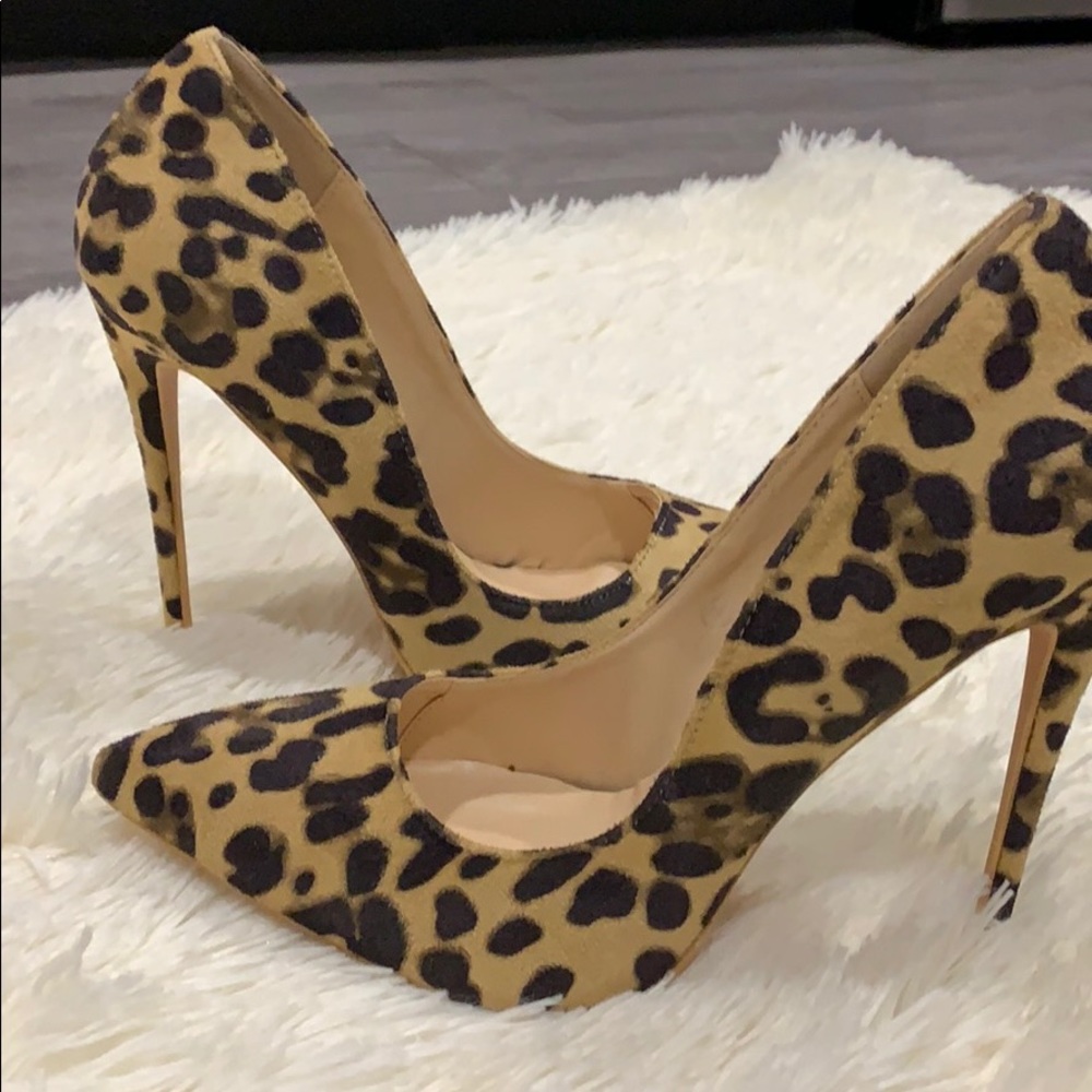 Never Worn, Leopard Heels Size 9